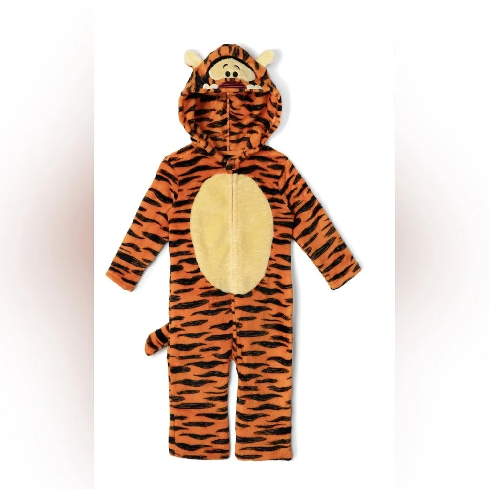 Disney Tigger-‎ Winnie the Pooh Toddler Boys Fleece Coverall 🧡 - Picture 2 of 7